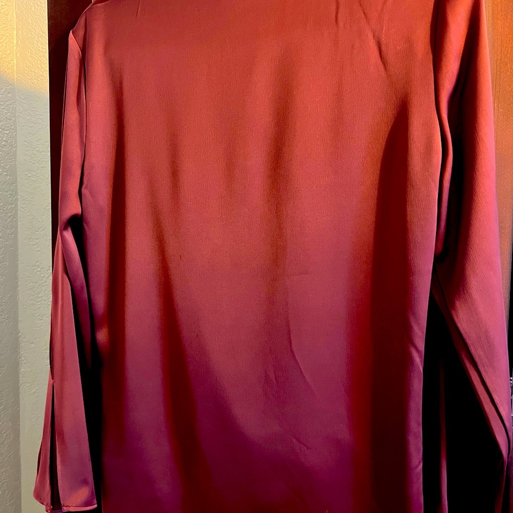 Kenneth Cole, wine blouse. Worn once.